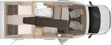 Grundriss Tag Knaus Van TI PLUS 650 MEG Platinium Selection