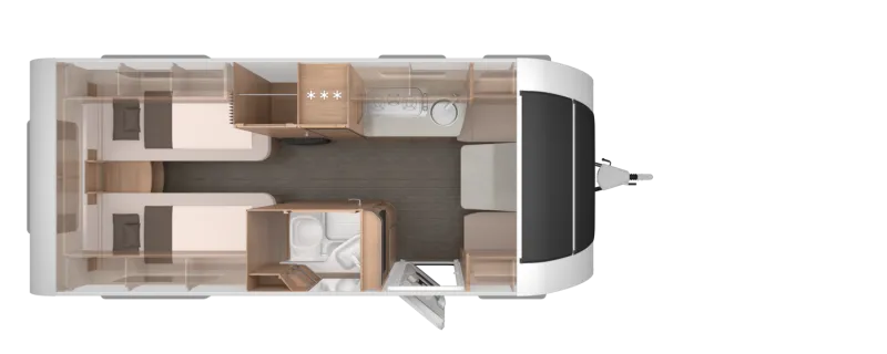 Knaus Südwind 540 UE Black Selection Fußbodenheizung, Tellerfedern