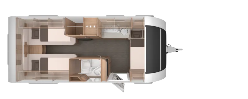 Knaus Südwind 540 UE Black Selection Fußbodenheizung, Tellerfedern