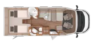 Grundriss Tag Knaus Sun TI 700 MEG Platinum Selection Top Konfiguration