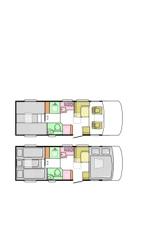 Grundriss Tag Adria Sonic Supreme 710 SL - Solar*Lithium*ALDE*AHK*TV
