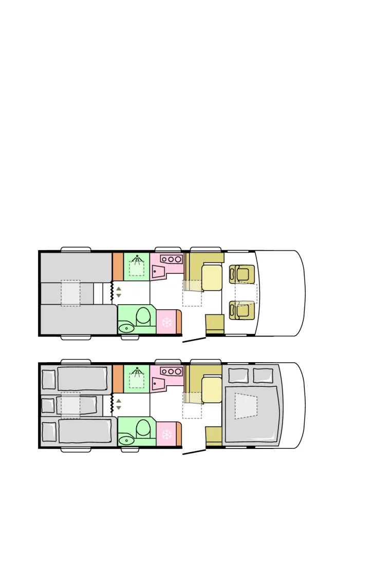 Grundriss Tag Adria Sonic Supreme 710 SL - Solar*Lithium*ALDE*AHK*TV