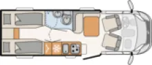 Grundriss Tag Dethleffs Globebus T6