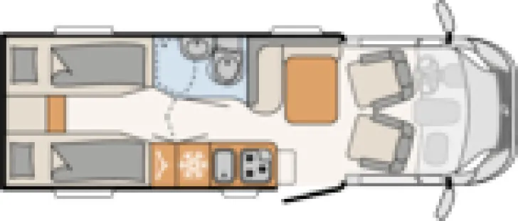 Grundriss Tag Dethleffs Globebus T6