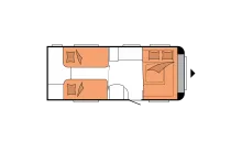 Grundriss Nacht Hobby Prestige 560 WLU