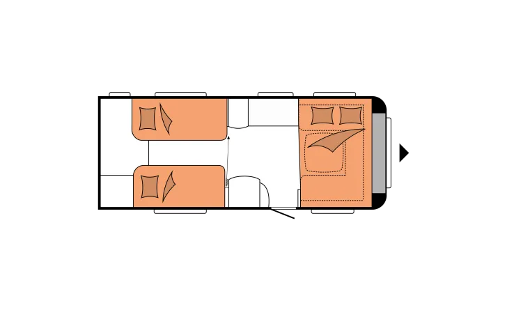 Grundriss Nacht Hobby Prestige 560 WLU