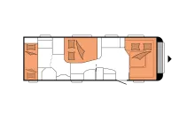 Grundriss Nacht Hobby Prestige 720 KWFU - Mover, ALDE uvm.