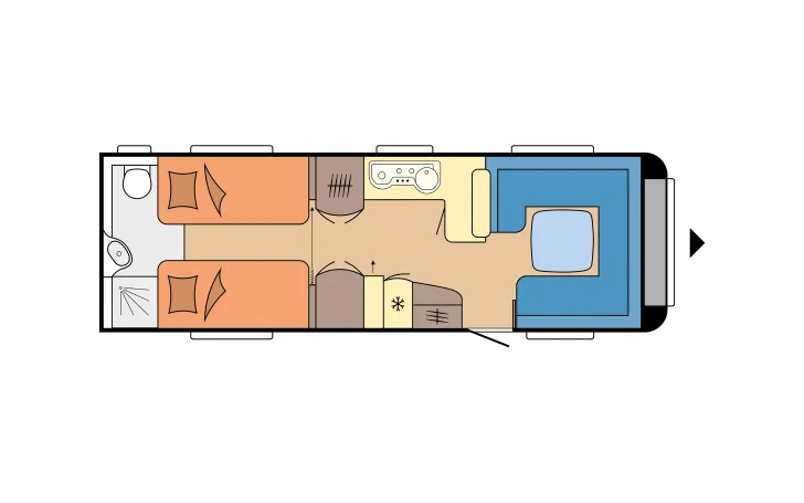 Grundriss Tag Hobby Prestige 720 WLC Mover*Vorzelt