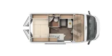 Grundriss Tag Carado CV 540 Clever Edition Automatik*4Season-Reifen NEU*+