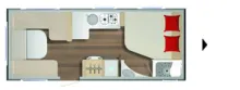 Grundriss Tag Bürstner Averso 590 TS