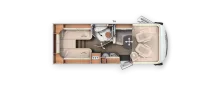 Grundriss Tag Carthago c-compactline I 141 LE Luftfederung*Sat/TV*AHK*Navi