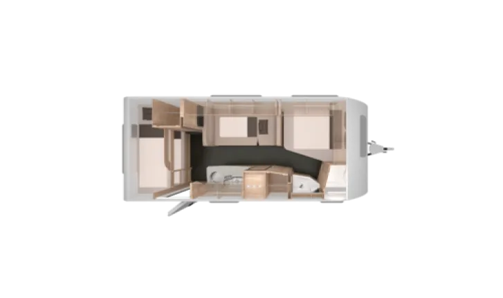 Grundriss Nacht Knaus Südwind 540 FDK 60 Years