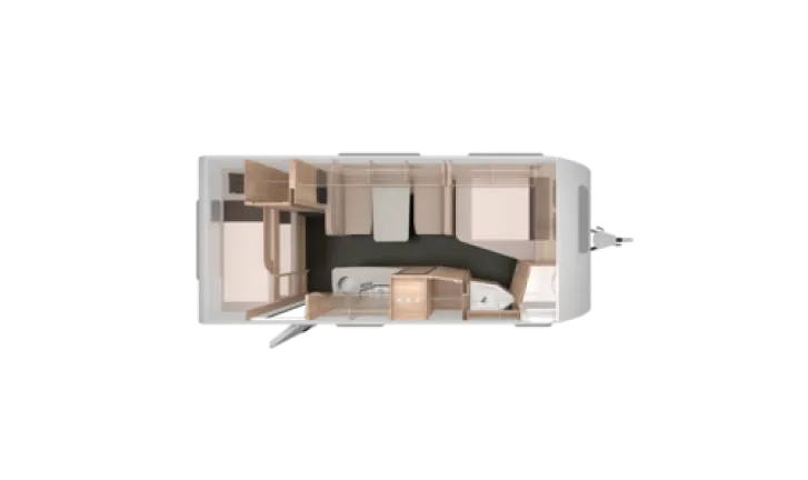 Grundriss Tag Knaus Südwind 540 FDK 60 Years