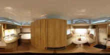 360° Innenansicht Hymer Eriba Feeling 425 (Autark Markise)