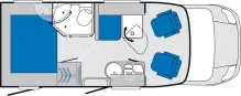 Grundriss Tag Knaus Van TI 550 MD