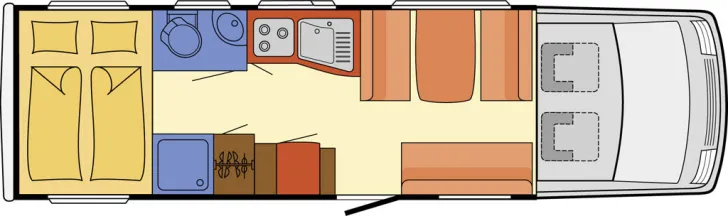 Grundriss Tag Dethleffs Globetrotter XL I 7870-2