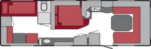 Grundriss Tag Tabbert Da Vinci 700 KD Nr. 87 - Mover, Etagenb., DB