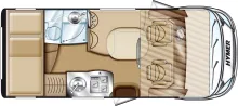 Grundriss Tag Hymer B-Klasse 504 - Solar*Markise*Kamera*1. Hand