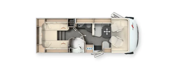 Grundriss Tag Malibu I 460 LE f35