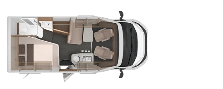 Grundriss Nacht Knaus Van TI 550 MF VANSATION