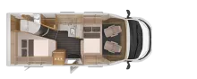 Grundriss Nacht Knaus Sky TI 650 MF Platinum Selection THULE Bike-Lift
