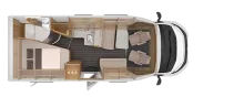 Grundriss Tag Knaus Sky TI 650 MF Platinum Selection THULE Bike-Lift