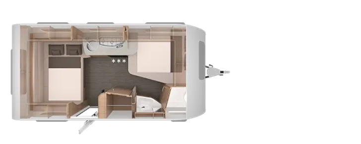 Grundriss Nacht Knaus Südwind 450 FU 60 YEARS Bugfenster + Cityanschluss