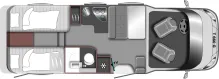 Grundriss Tag LMC Tourer T 660 G IM KUNDENAUFTRAG