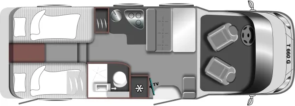 Tagesgrundriss LMC Tourer T 660 G Tagesgrundriss LMC Tourer T 660 G