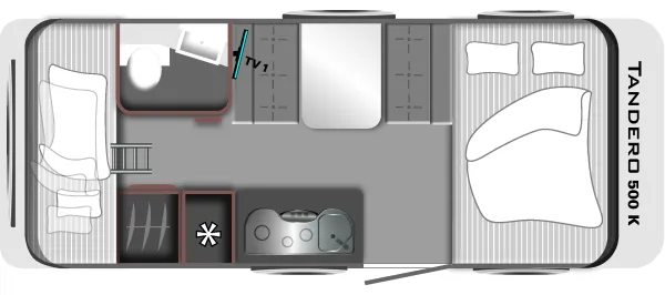 Tagesgrundriss LMC Tandero 500 K Tagesgrundriss LMC Tandero 500 K