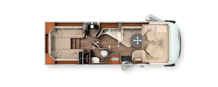 Grundriss Tag Carthago chic s-plus I 50 LE Mega-Rabatt!!!