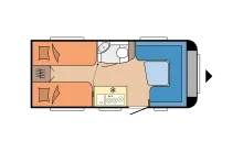 Grundriss Tag Hobby De Luxe 460 LU Modell 2026