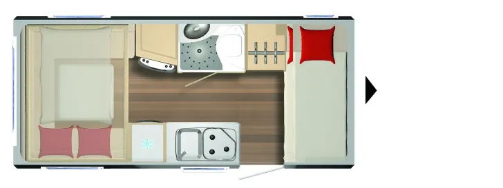 Grundriss Tag Bürstner Premio Plus 440 TK *gebraucht-geprüft-gekauft*