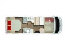 Grundriss Tag Bürstner Lyseo Time I 734 G -- UNIKAT ---