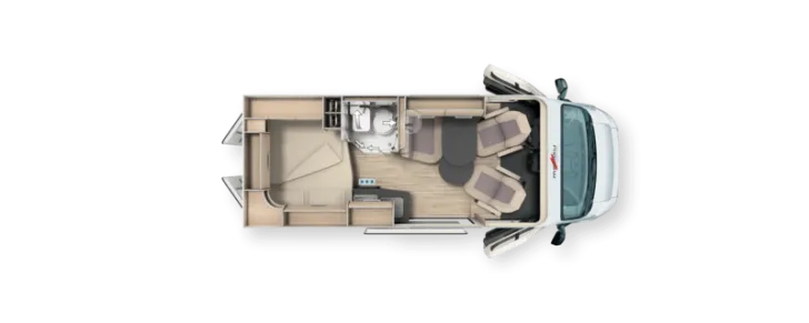 Grundriss Tag Malibu Van Compact 540 DB -