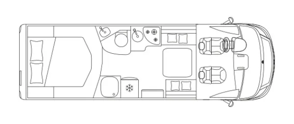 Tagesgrundriss Laika Ecovip H 4112 DS Tagesgrundriss Laika Ecovip H 4112 DS