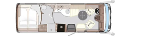 Tagesgrundriss Concorde Credo 740 HI Tagesgrundriss Concorde Credo 740 HI