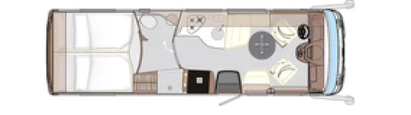 Tagesgrundriss Concorde Credo 790 LI Tagesgrundriss Concorde Credo 790 LI