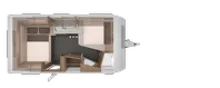 Grundriss Nacht Knaus Sport 450 FU