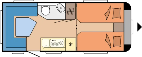 Tagesgrundriss Hobby Maxia 495 UL