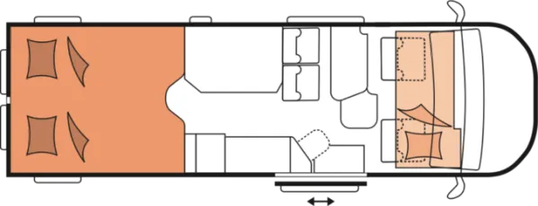 Nachtgrundriss Hobby MAXIA VAN 680 ET Nachtgrundriss Hobby MAXIA VAN 680 ET