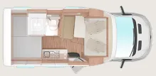 Grundriss Tag Weinsberg X-CURSION VAN 500 MQ EDITION [PEPPER] Mietwagen Verfügbar Nov 25