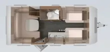 Grundriss Tag Knaus Sport 500 EU mit Mover+Fahrradträger+1800kg