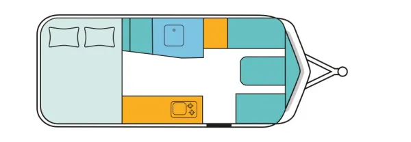 Tagesgrundriss Hymer Eriba Touring 630