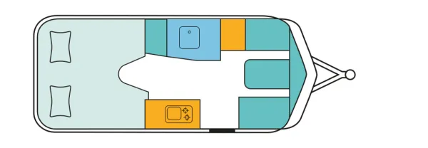 Tagesgrundriss Hymer Eriba Touring 642