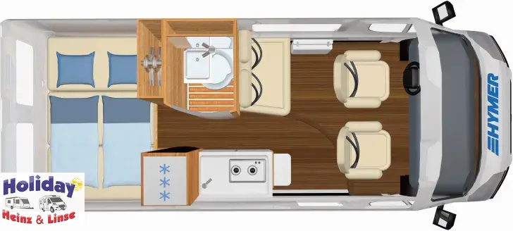 Grundriss Tag Hymer Camper Van Grand Canyon 180 PS Automatik