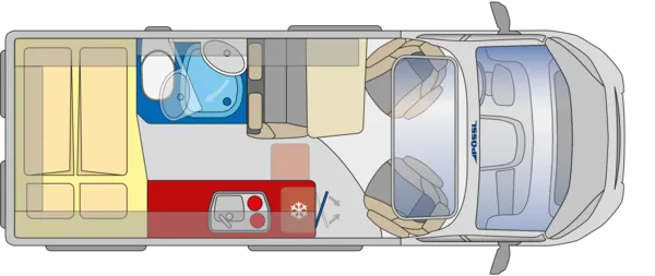 Tagesgrundriss Pössl Summit PRIME 600