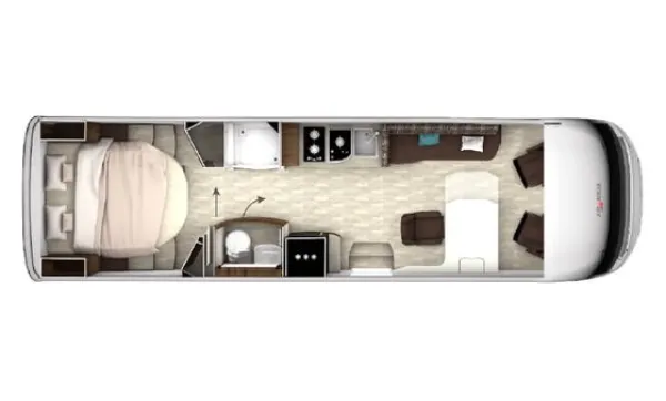 Tagesgrundriss Frankia Titan I 890 QD-B Tagesgrundriss Frankia Titan I 890 QD-B