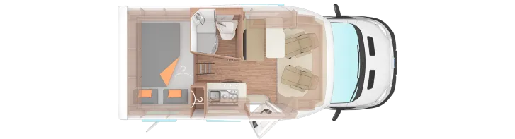 Grundriss Tag Weinsberg CaraLoft 550 MG Automatikgetriebe ; TOP Preis