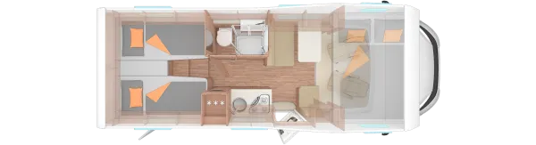 Tagesgrundriss Weinsberg CaraHome 650 MEG